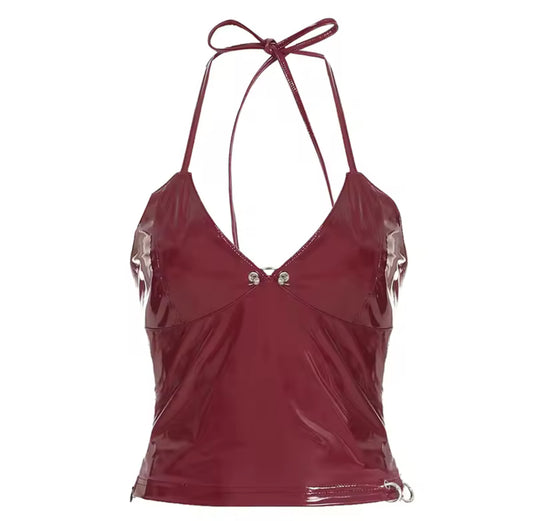 MST Phase 2000s Waist Top Red