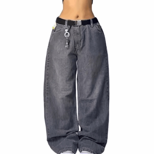 MST Street Era Super Baggy Jeans Grey - Mystyletoday