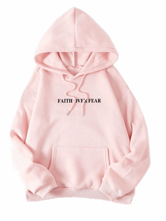MST God Did 2025 Faith over Fair Sweat hoodie Pink - Mystyletoday