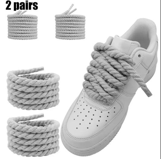 MST Rope Laces Grey - Mystyletoday