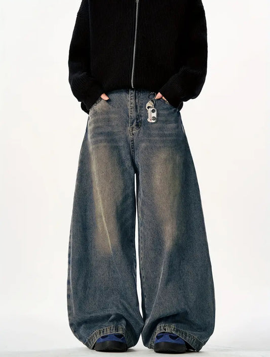 MST Alley 90’s Wide-Leg Baggy Jeans Haze Blue