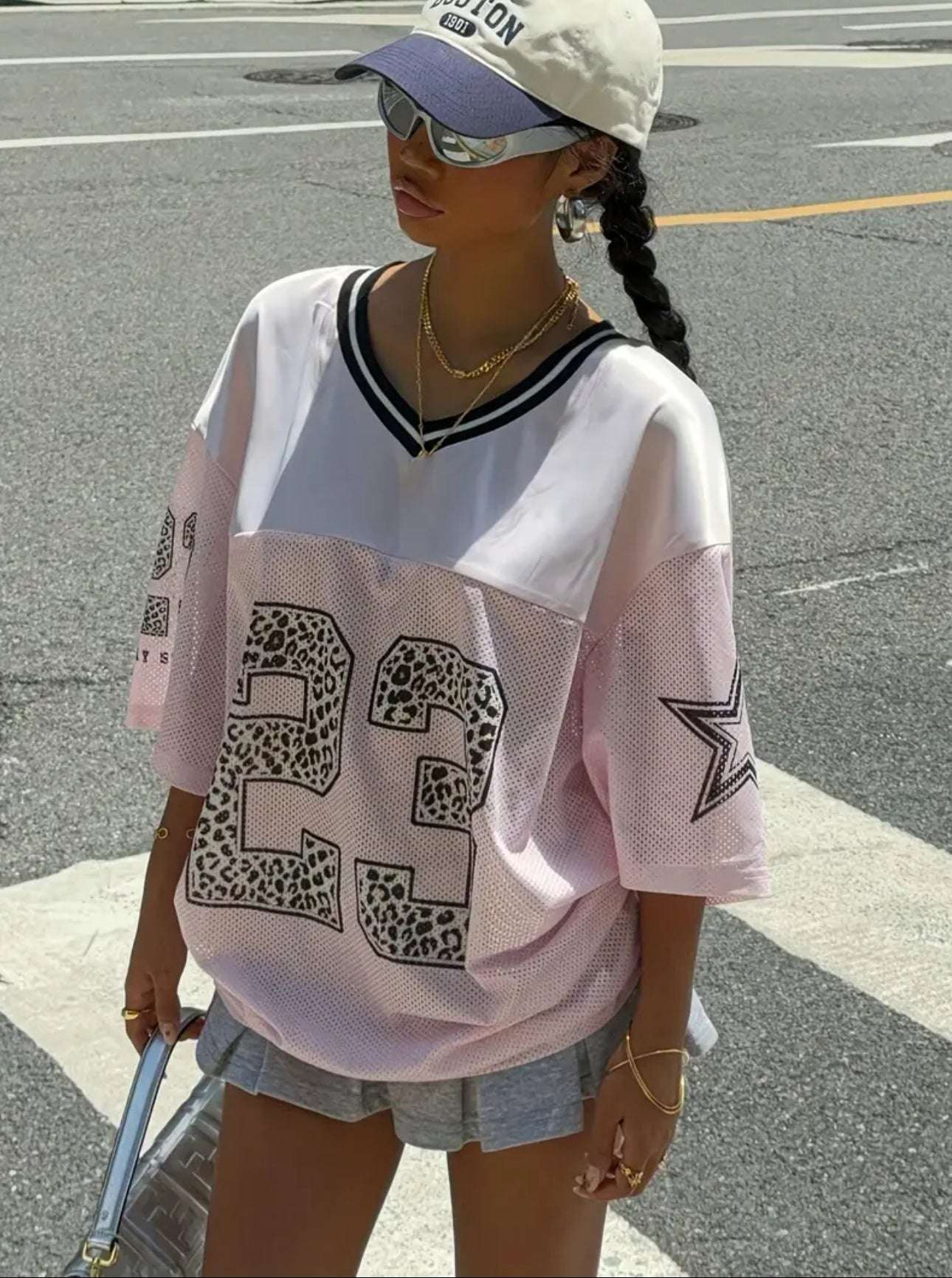MST Alley 90’s 2.3 Oversized T-shirt pink - Mystyletoday