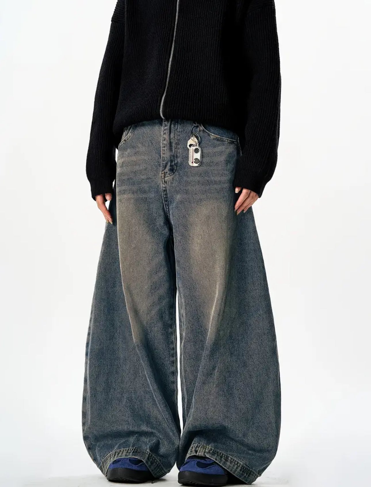 MST Alley 90’s Wide-Leg Baggy Jeans Haze Blue