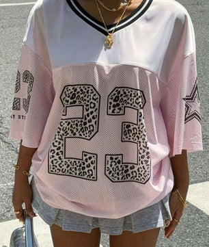 MST Alley 90’s 2.3 Oversized T-shirt pink - Mystyletoday