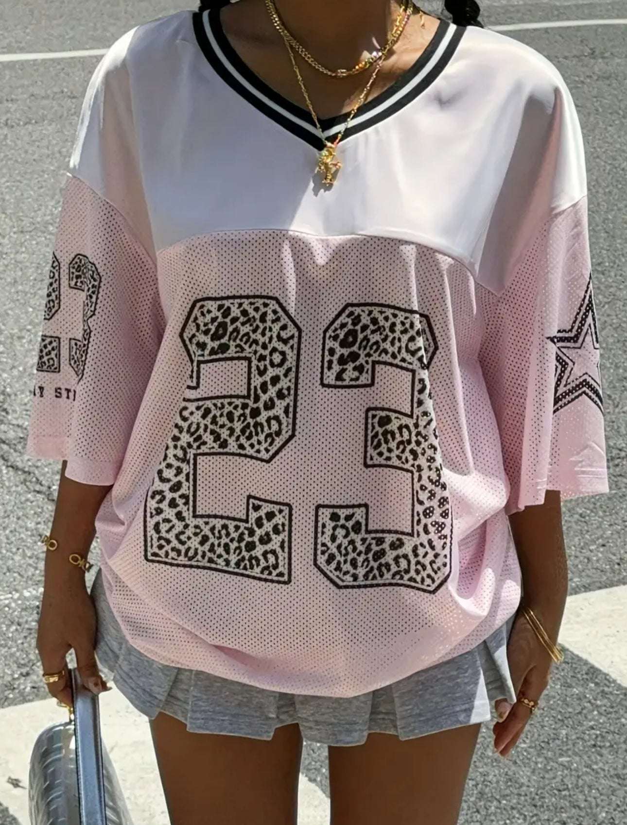 MST Alley 90’s 2.3 Oversized T-shirt pink - Mystyletoday