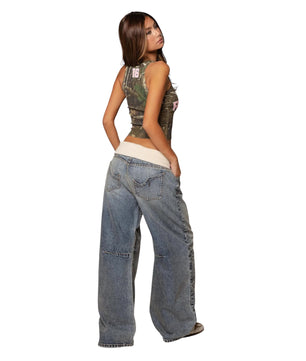MST Phase 2000s Low Rise Baggy Jeans