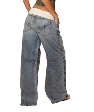 MST Phase 2000s Low Rise Baggy Jeans