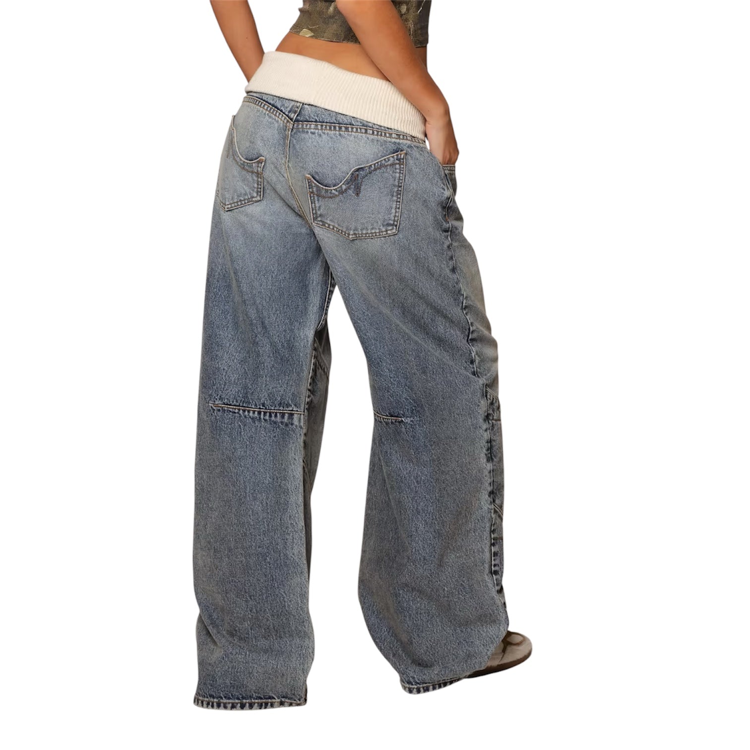 MST Phase 2000s Low Rise Baggy Jeans