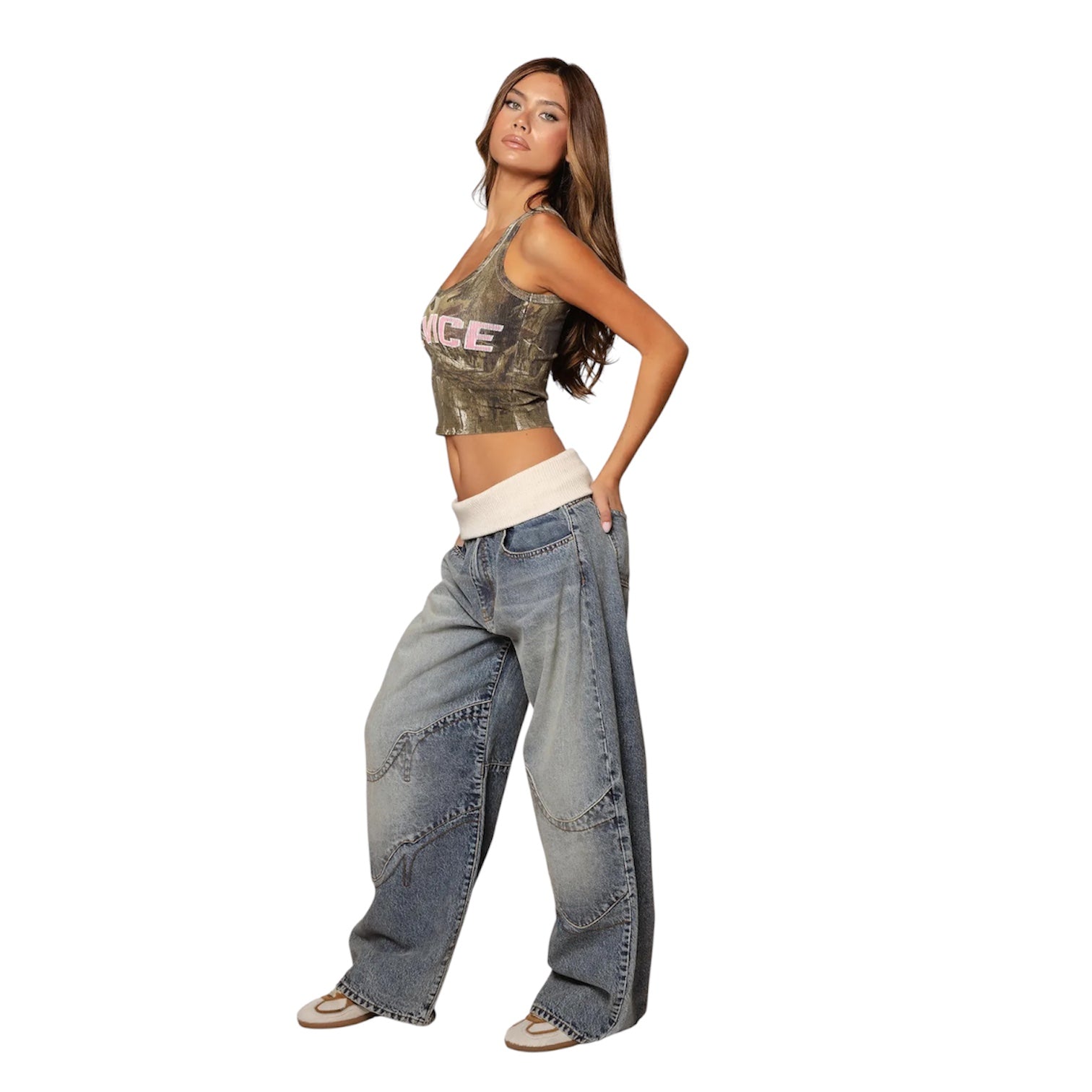 MST Phase 2000s Low Rise Baggy Jeans