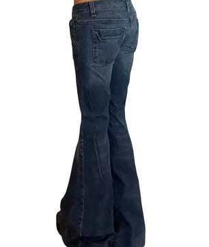 MST Phase 2000s Low Rise Jeans ripped blue