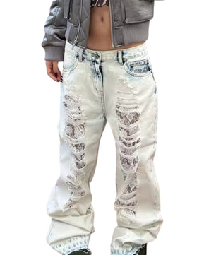 MST Street Era 3.2 Ripped Baggy Jeans