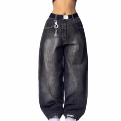 MST Phase 2000s Super Baggy Jeans Black