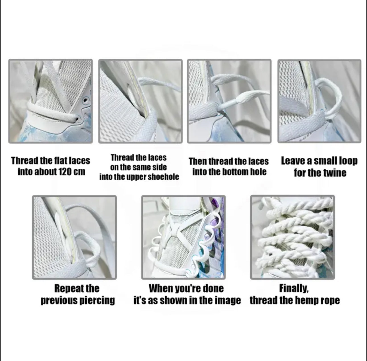 MST Rope Laces Blue - Mystyletoday