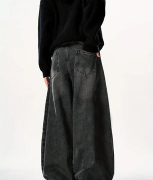 MST Alley 90’s Wide-Leg Baggy Jeans Black