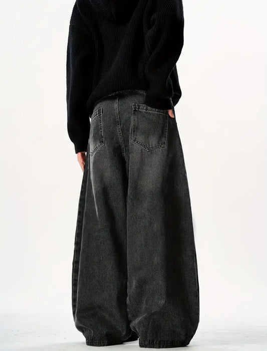 MST Alley 90’s Wide-Leg Baggy Jeans Black