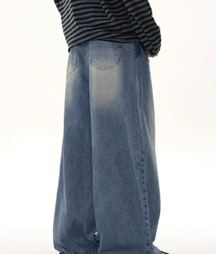 MST Alley 90’s Wide-Leg Baggy Jeans Washed Blue