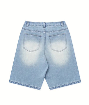 MST Luxury SuperBaggy Jorts Blue - Mystyletoday