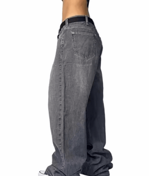 MST Street Era Super Baggy Jeans Grey - Mystyletoday