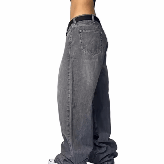MST Street Era Super Baggy Jeans Grey - Mystyletoday