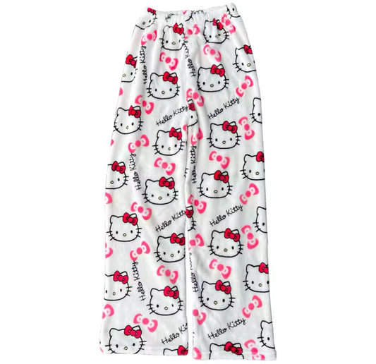 MST Hello Kitty pajama pants white