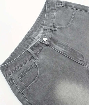 MST Luxury SuperBaggy Jorts Grey - Mystyletoday