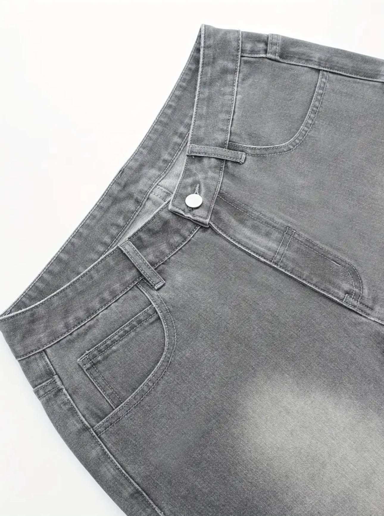 MST Luxury SuperBaggy Jorts Grey - Mystyletoday