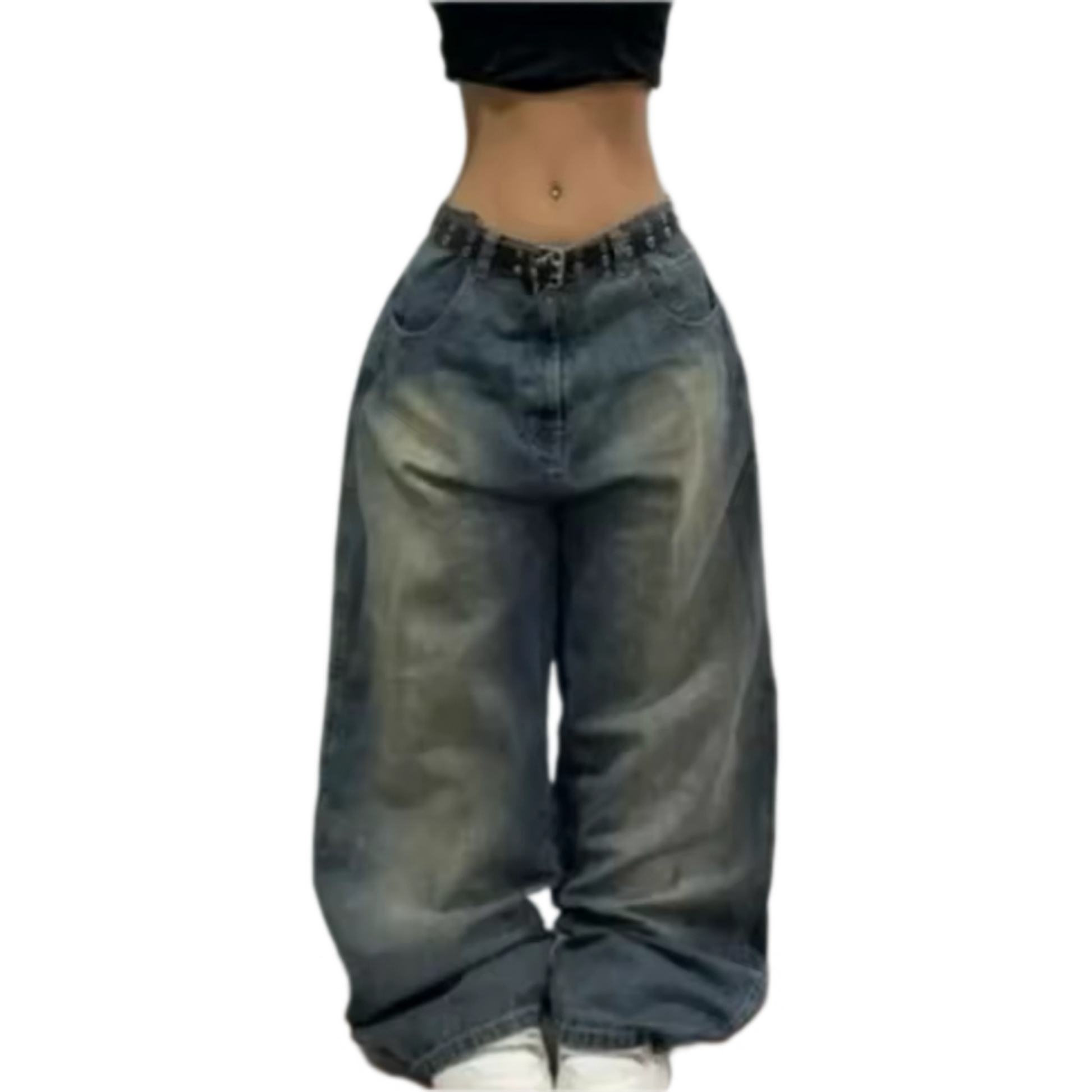 MST Phase 2000s Super Baggy Jeans vintage Blue