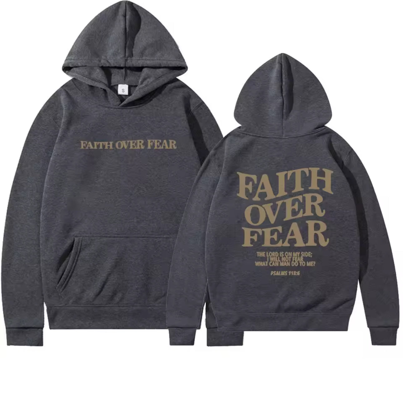 MST God Did 2025 Faith over Fair Sweat hoodie Dark Grey