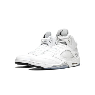 Air Jordan 5 retro Metallic White
