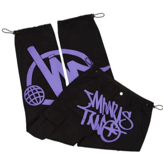 Minus two cargo pants Purple black