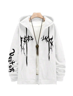 MST Street Era Zip-up Hoodie White