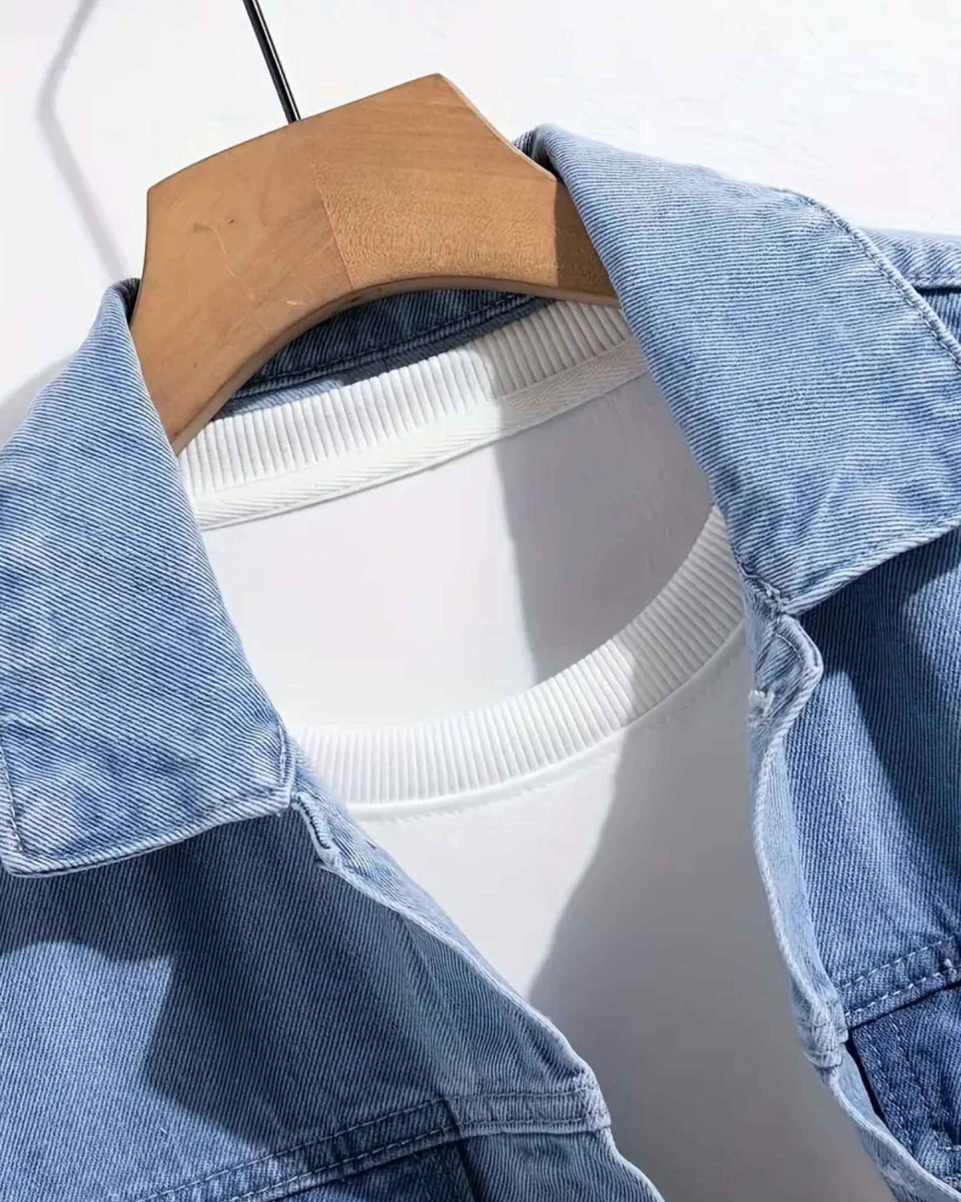 MST Luxury Denim Jacket Blue - Mystyletoday