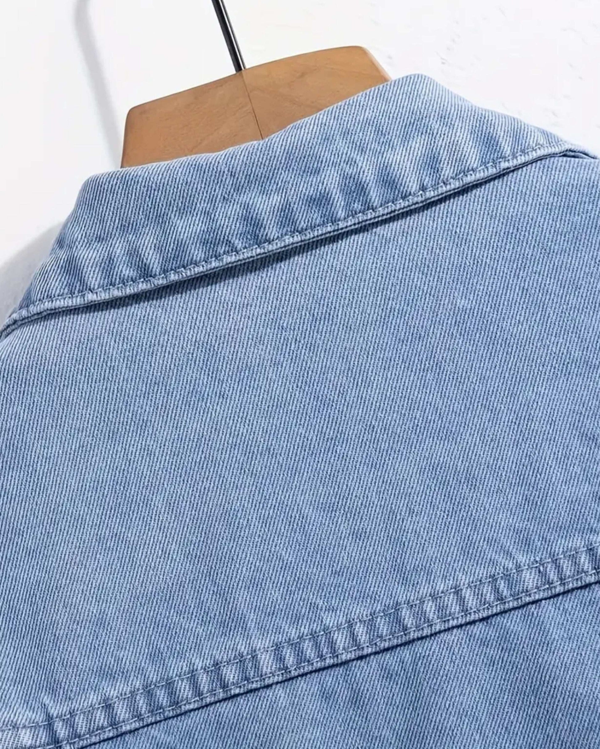 MST Luxury Denim Jacket Blue - Mystyletoday