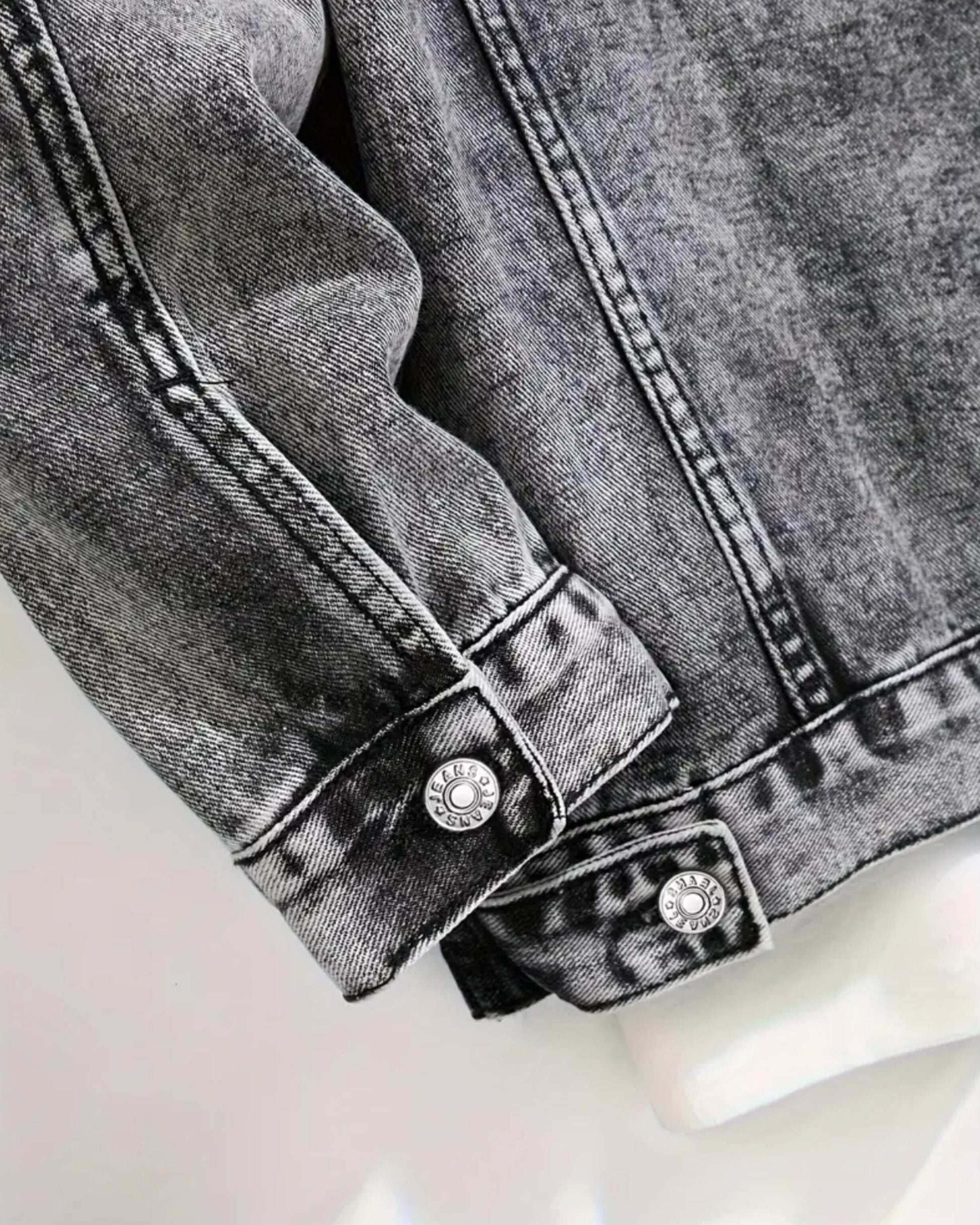 MST Luxury Denim Jacket Grey - Mystyletoday