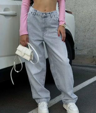 MST Luxury Baggy jeans Light Grey (Woman) - Mystyletoday