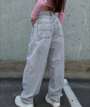 MST Luxury Baggy jeans Light Grey (Woman) - Mystyletoday