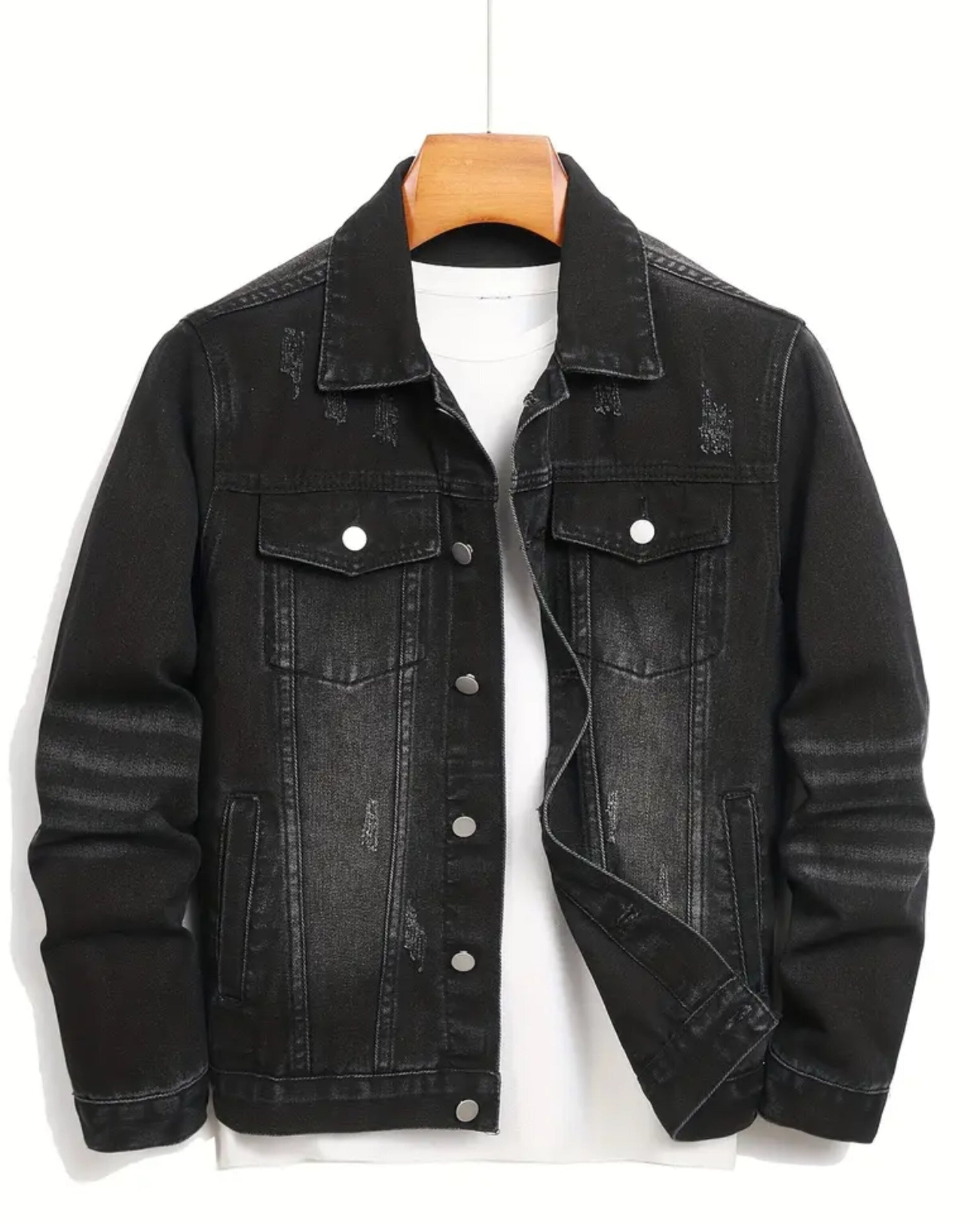MST Luxury Denim Jacket Black