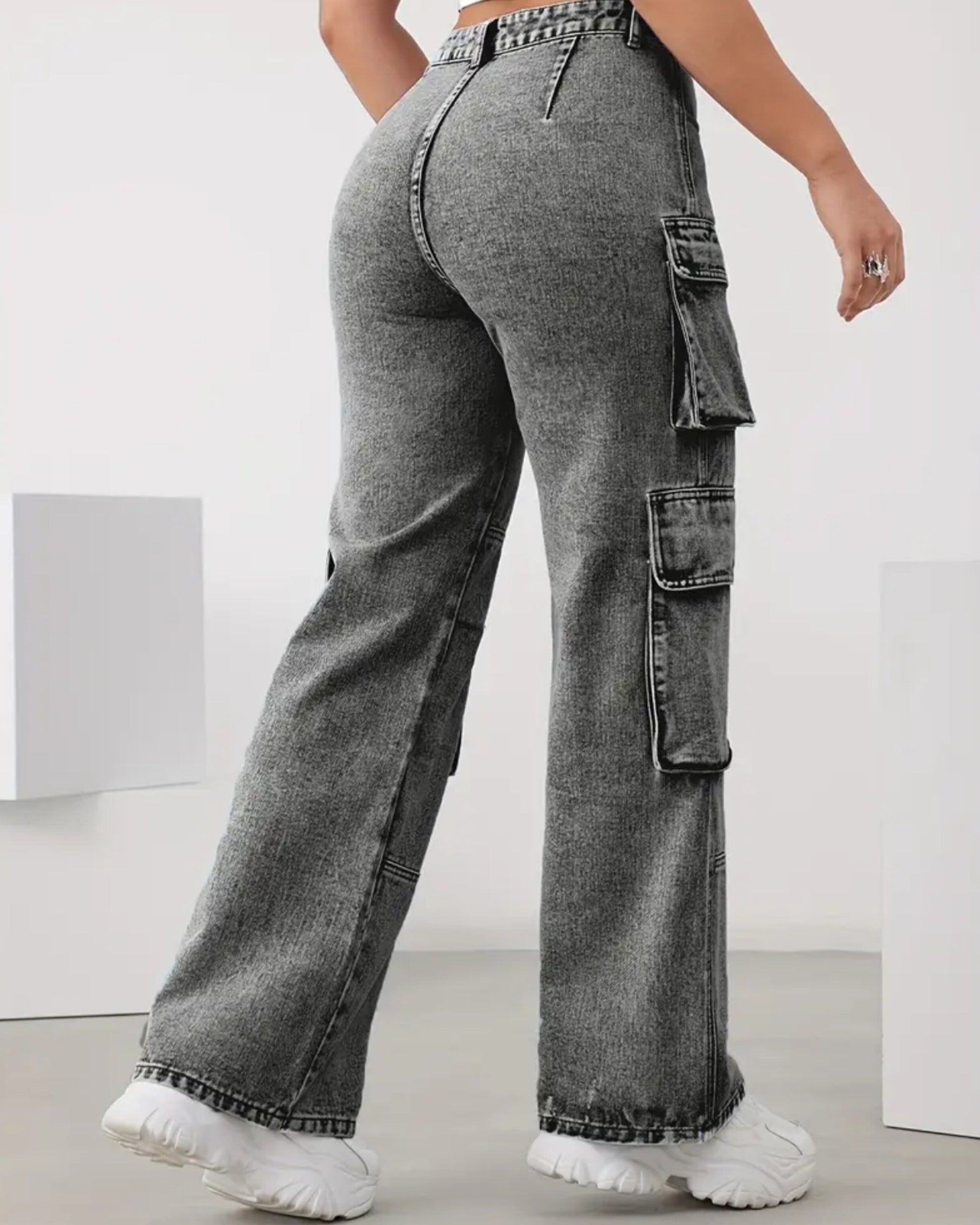 MST Luxury Baggy jeans Dark Grey (Woman)