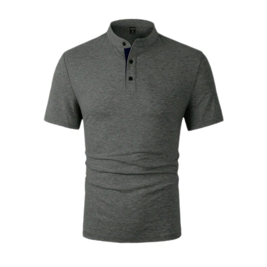 MST Zaphira polo shirt Dark Grey - Mystyletoday