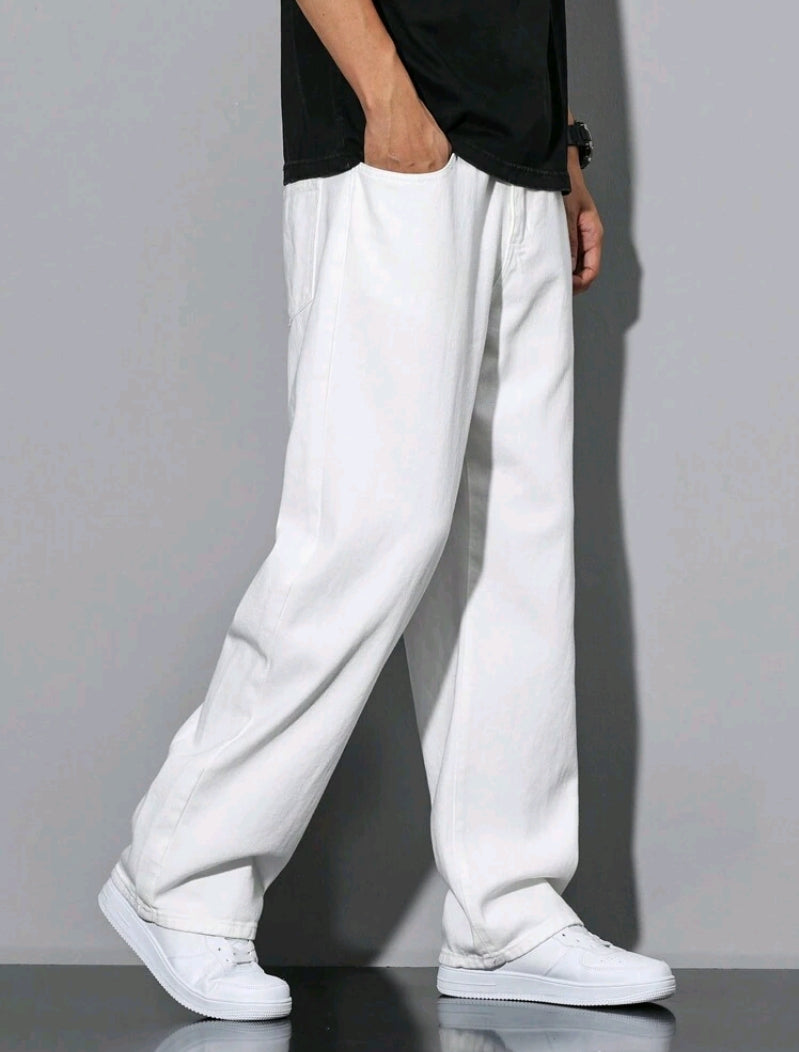 MST Luxury Baggy jeans White