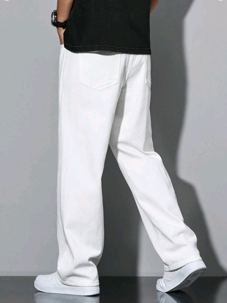 MST Luxury Baggy jeans White
