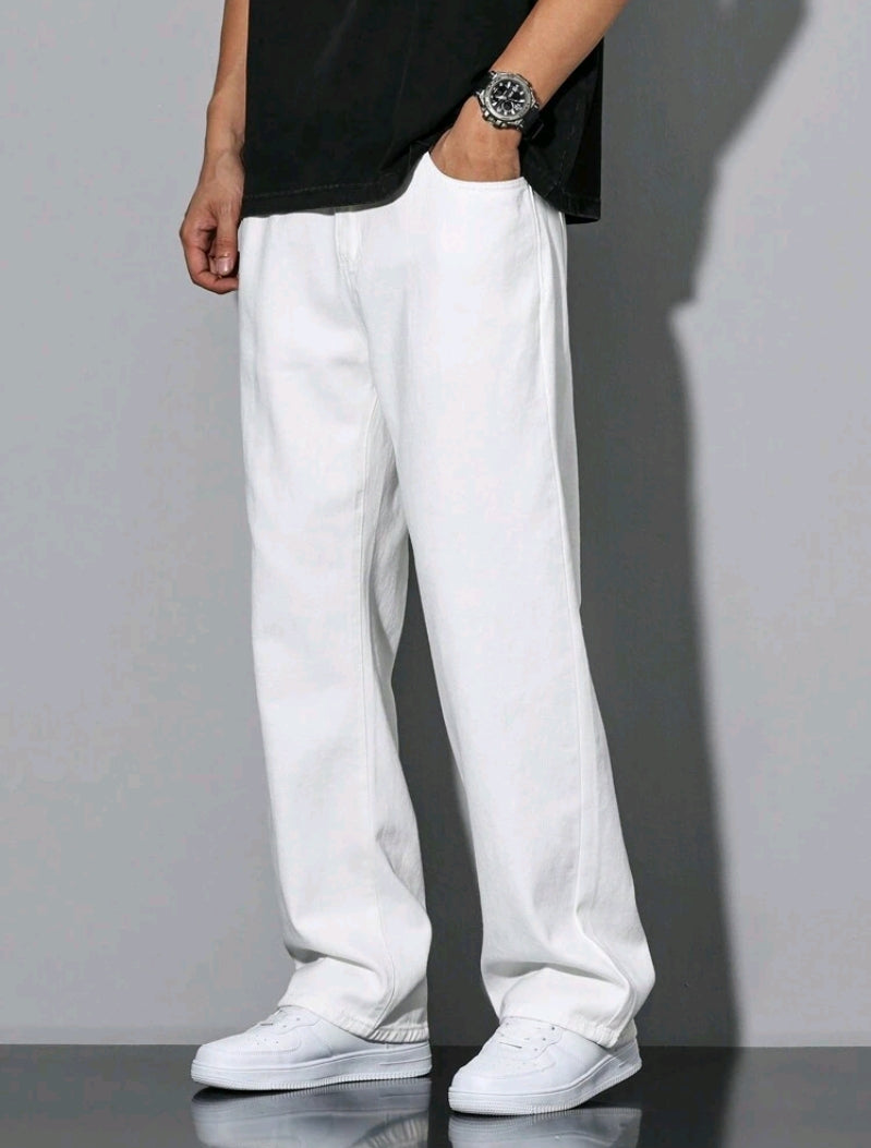 MST Luxury Baggy jeans White