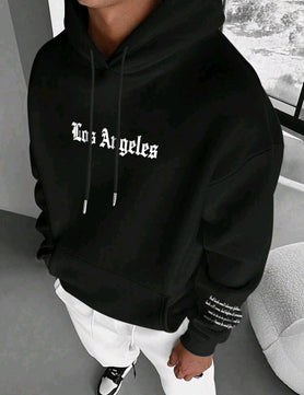 MST LA Sweat Hoodie Ivory Black