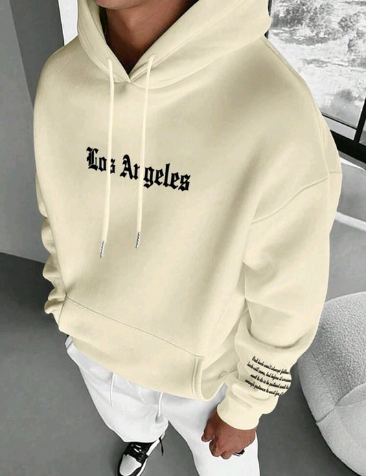 MST LA Sweat Hoodie Ivory Beige