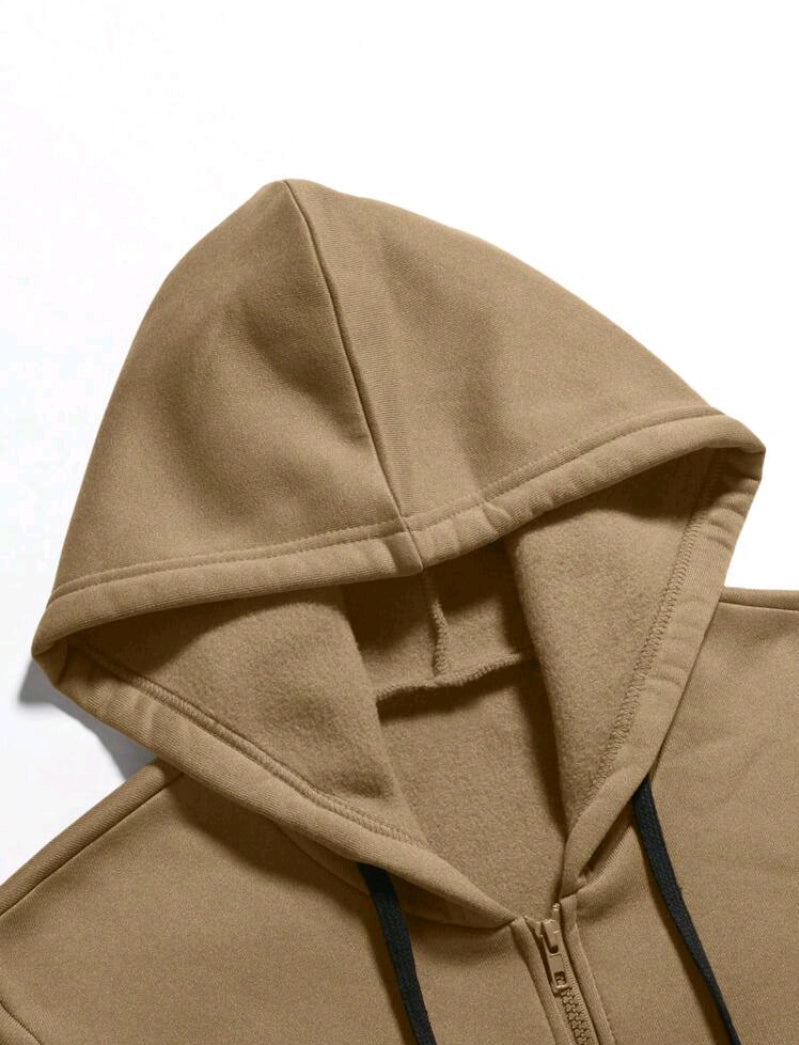 MST Street Era Zip-up Hoodie Brown sugar